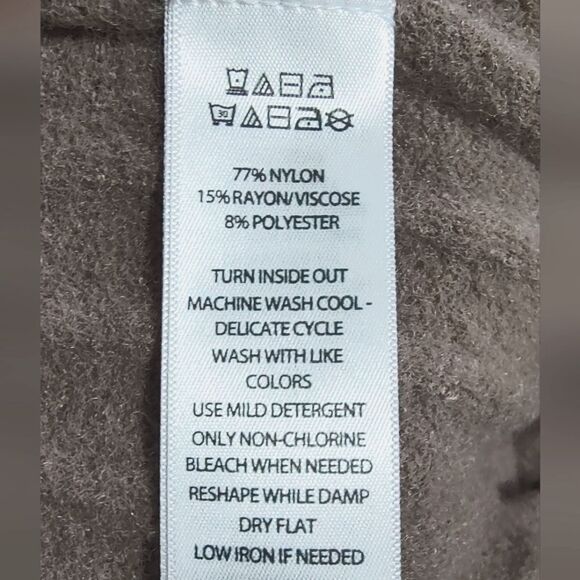 London Kaye Cropped Button Down Ribbed Long Sleeve Knit Sweater with Collar US L - Picture 7 of 7